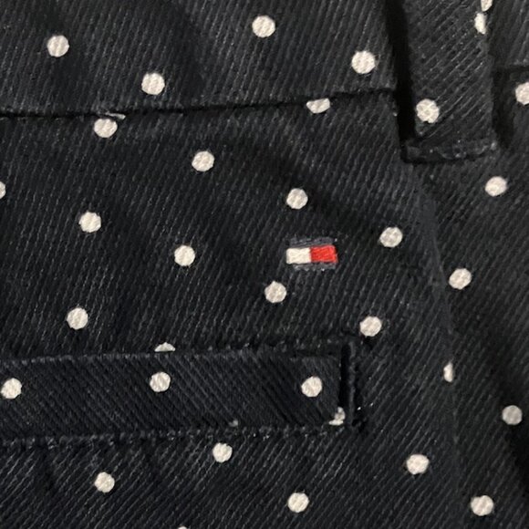 Tommy Hilfiger Navy and White Polka Dot Shorts Women's Size 12 - Picture 6 of 8